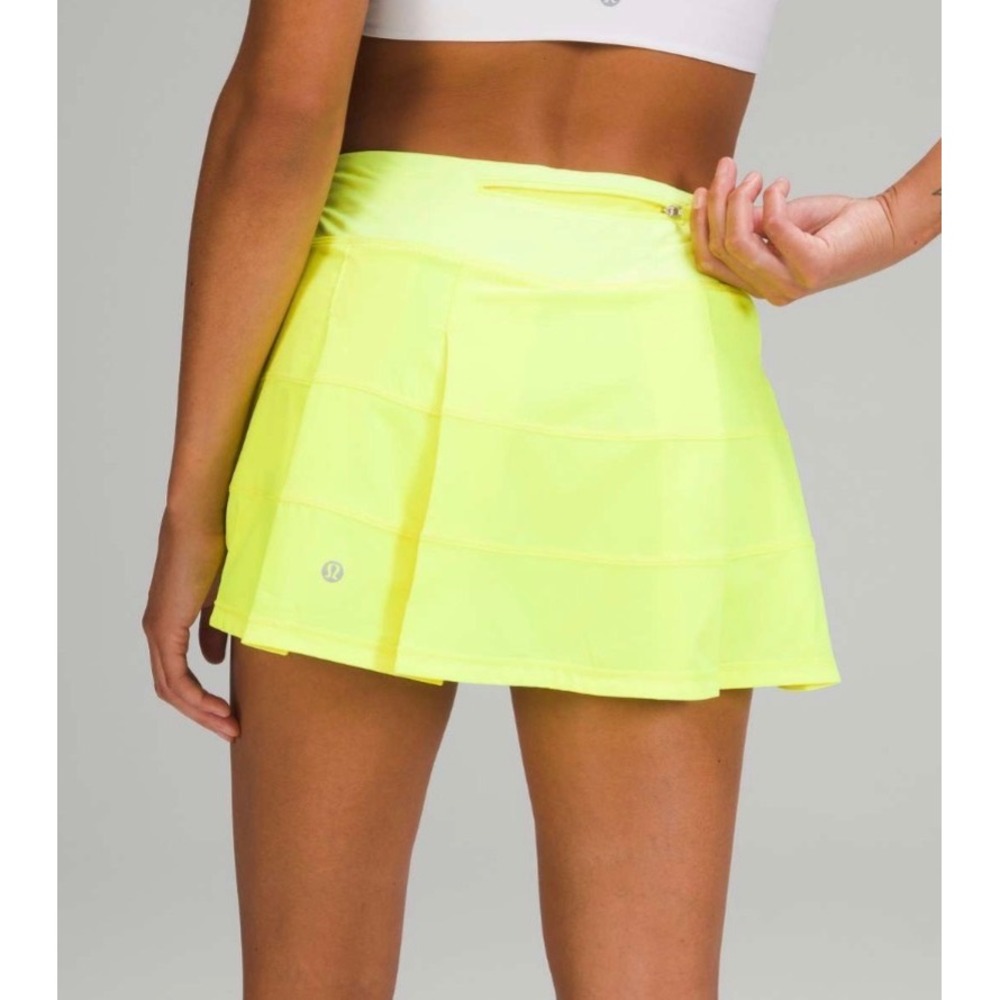 Lululemon Pace Rival Skirt Highlight Yellow W8AB3R Active Lined
